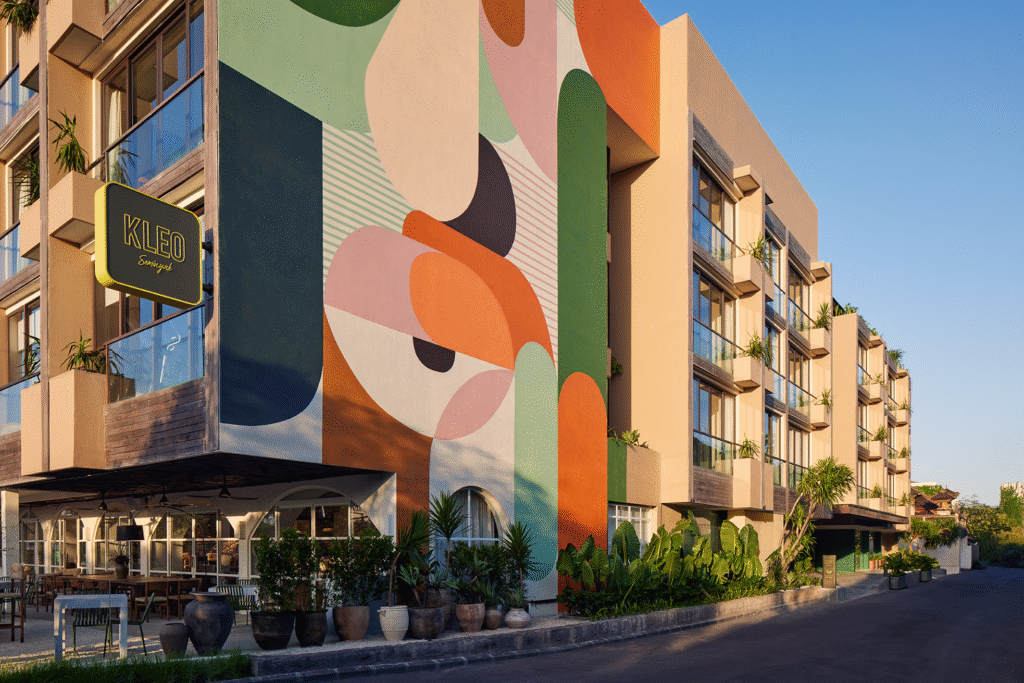 Exterior view of Kleo Seminyak by JdV By Hyatt and Designed by ADELAHAYE