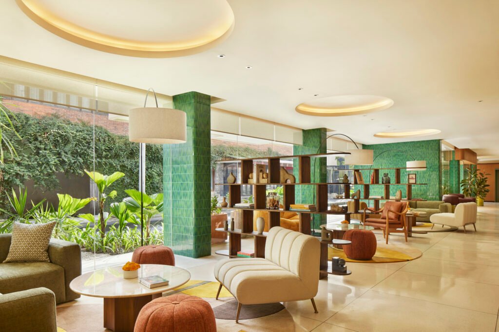 Kleo Seminyak Interior Design, Seated Reception Area